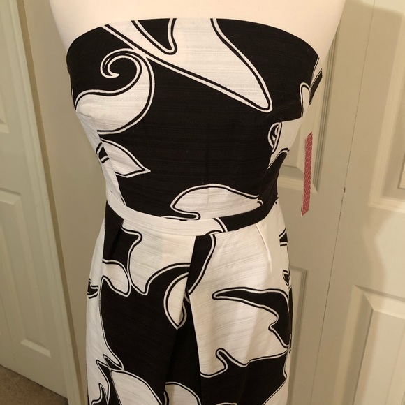 NWT Merona Strapless Print Dress - Picture 4 of 8